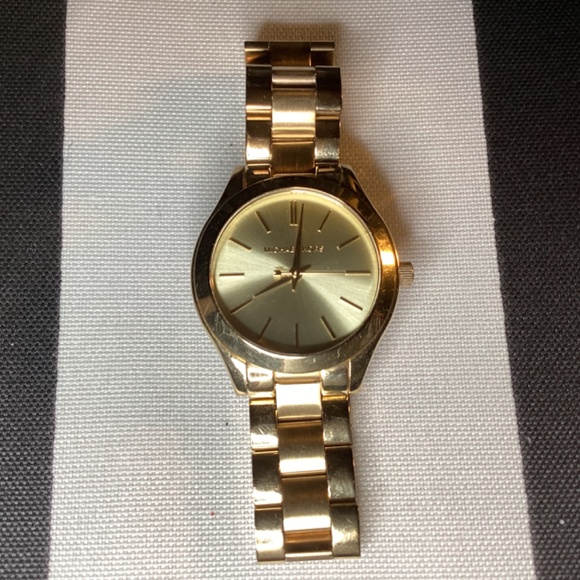 Michael Kors Gold-tone Mini Slim Runway Women’s Watch MK-3512 - Picture 3 of 12